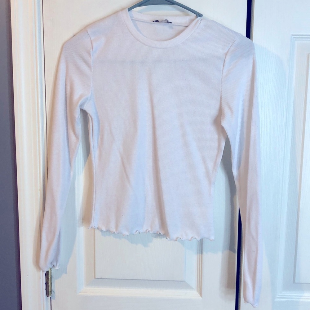 Long sleeve cropped top